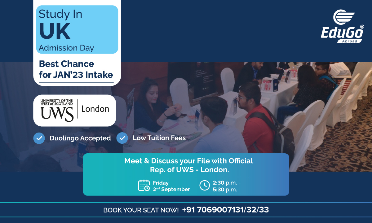 Study In UK Spot Admission Day UWS