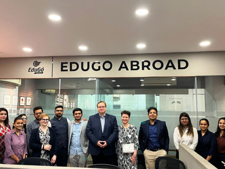 Vaasa University Representative visited Ahmedabad University Edugo Abroad 1