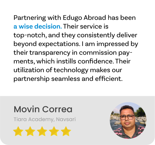Partner portal testimonial Movin Correa