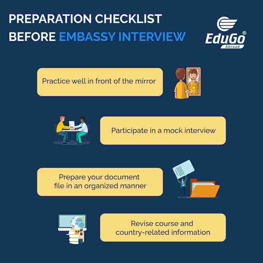 Preparation Checklist Before Embassy Interview